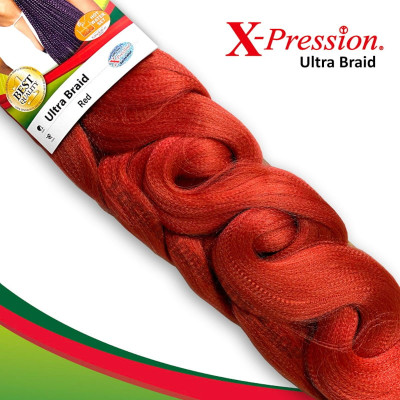 Expression Rich Braid Hair Attachment Red